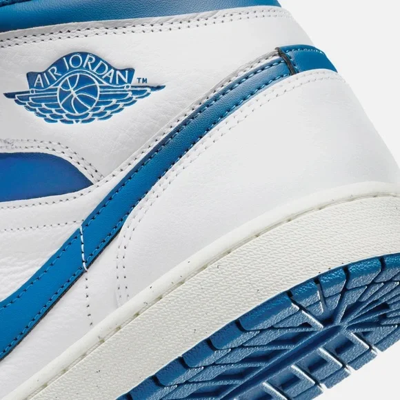 Brand New Air Jordan 1 Mid Men’s Sneakers “Industrial Blue” - Picture 3 of 12